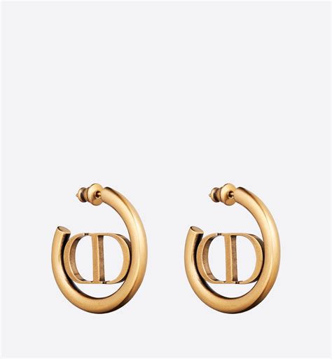 dior 30 montaigne hoop earrings|30 Montaigne Earrings Gold.